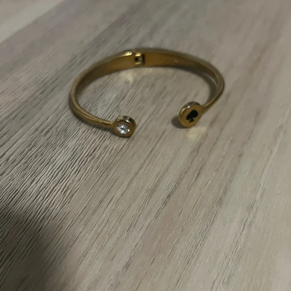 Kate Spade Gold and Black Minimalist Bracelet and earring set - Picture 4 of 5